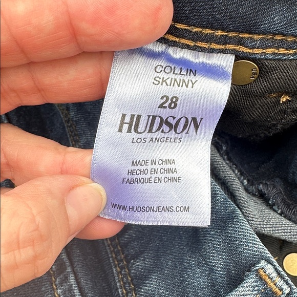 Hudson Collin Jeans Women's Dark Blue Straight Leg Jeans size 28 - Picture 5 of 8